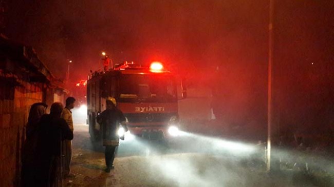 Metruk Evde Yangın