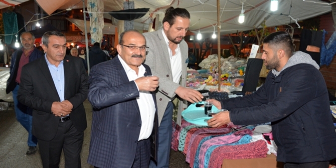 Şen, Panayır Esnafını Ziyaret Etti