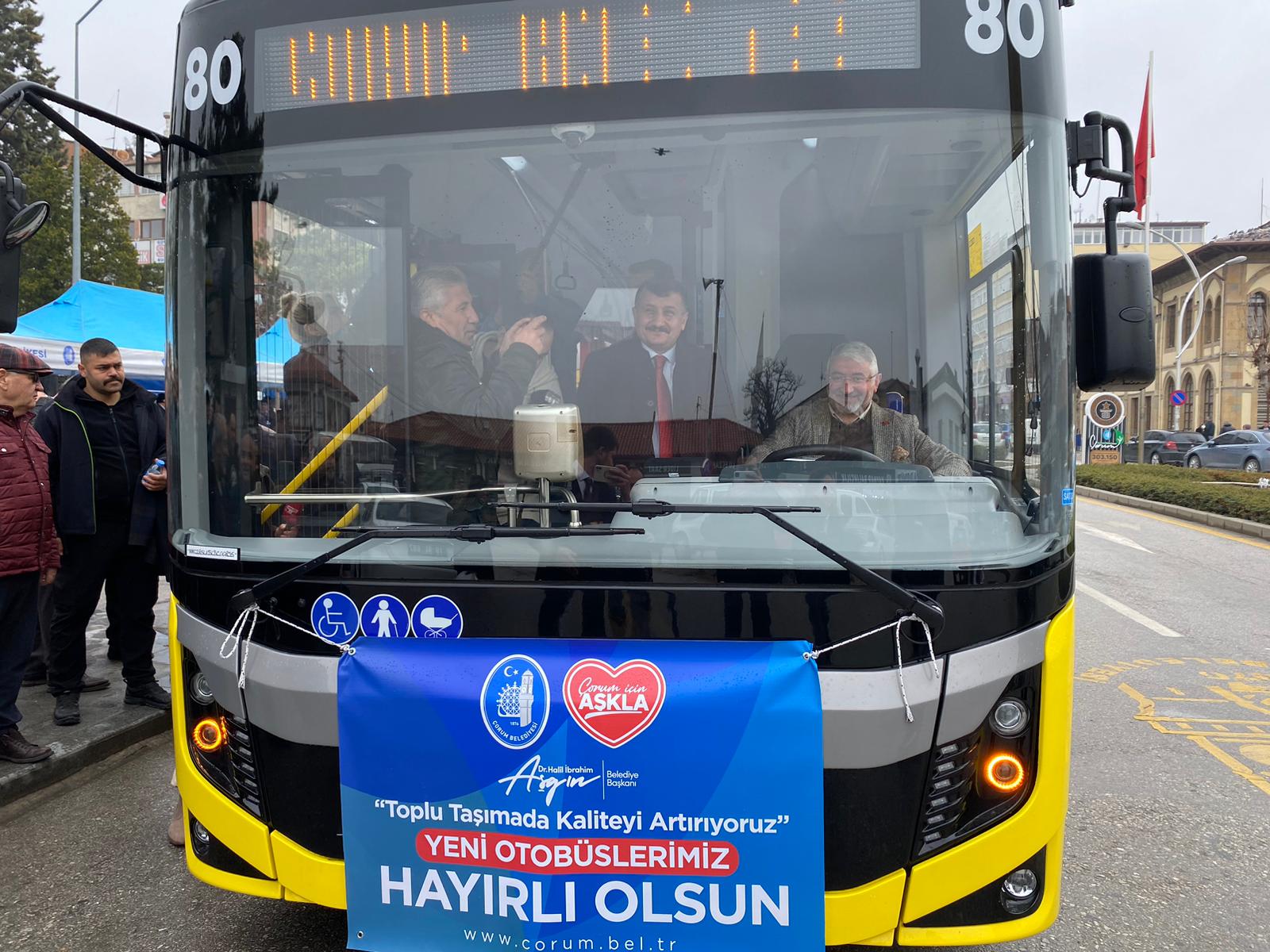 Yeni Otobüsler Çorum’un Hizmetinde