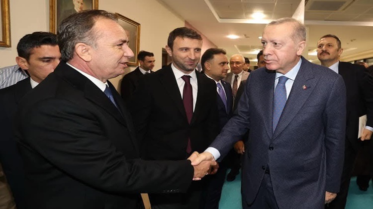 Ceylan, Cumhurbaşkanı Erdoğan’ı Karşıladı
