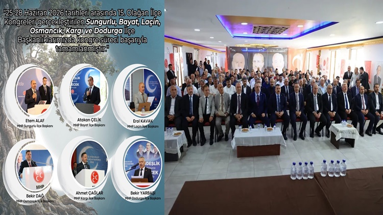 MHP Çorum’da İlçe Kongrelerinin İlk Etabı Tamamlandı